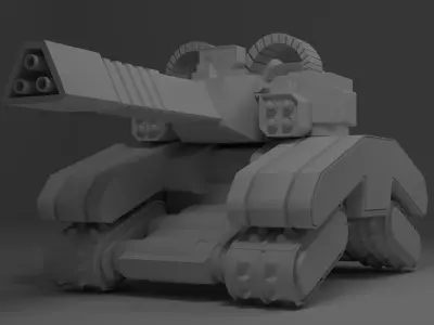 torreta tanke  Free 3D model