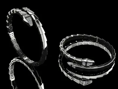 Bvlgari Snake Serpenti Bracelet 3D print model