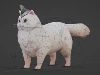 CAT - MITIZI  Low-poly 3D model