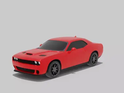 Dodge hellcat car 3D model
