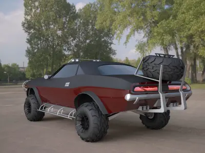  challenger-1970-suv 3ds max model 3D model