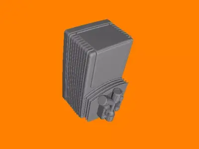 Template 2D and 3D Chemical Dosing Pump EMEC Format DWG 3D print model