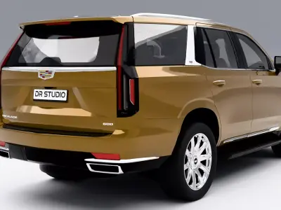 Cadillac Escalade Premium Low-poly 3D model