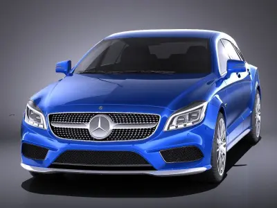 Mercedes-Benz CLS Shooting Brake 2015 VRAY 3D model
