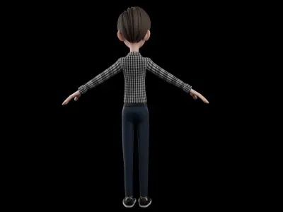 Cartoon Man - FULLY RIGGED Low-poly 3D model