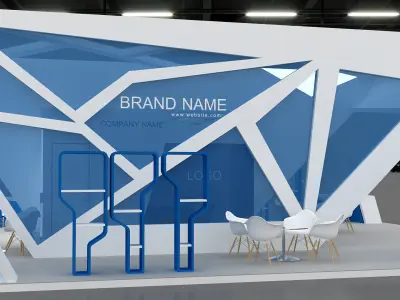 Exhibition Booth Stand stall 3D model  3D model