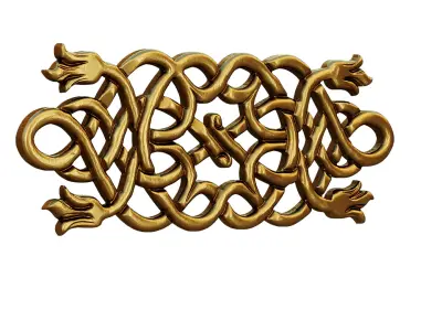 classic decor ornament 02 3D model