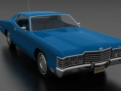 Monterey 2dr Hardtop 1972 Low-poly 3D model