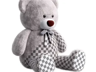 Kids Teddy Bear Toy  Low-poly 3D model