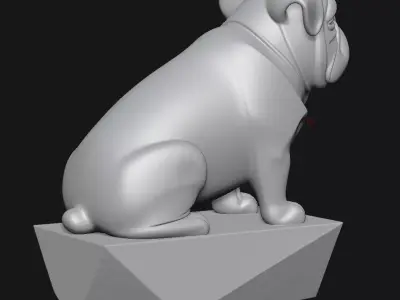 Bull Terrier Art Sculpture 3D print model