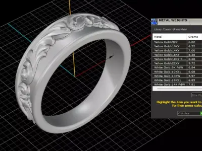 ring woman  3D print model 131