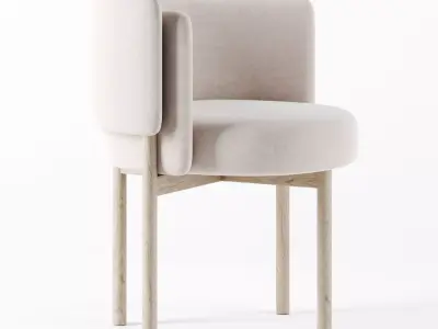 LB dining chair 3D model