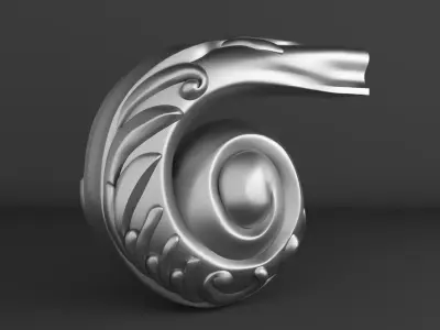 3D Carved  Baluster for CNC 3D print model