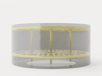 Meadow Vase Large - Brass Low-poly 3D model