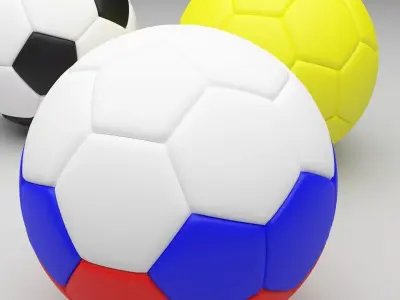 Soccer Balls 3D model