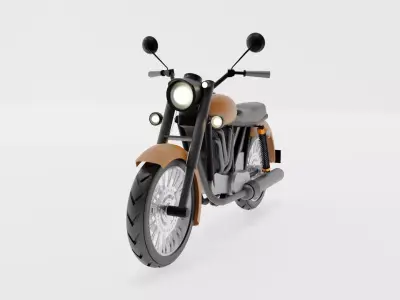 Classical motor Free low-poly 3D model