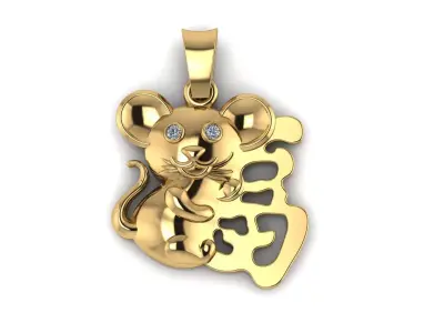 Lucky Rate Pendant  3D print model
