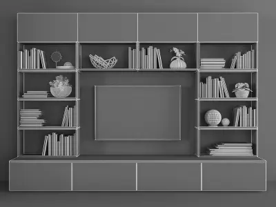 Tv stand  Low-poly 3D model