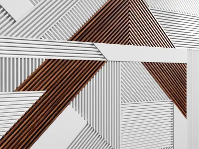 Wooden panels 2 3D model