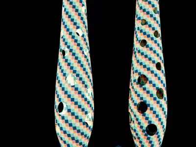 Modern concrete floor lamp 3D model