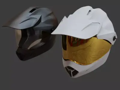 Motorcycle Helmet Bell MX9 3D model