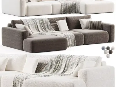 Rosseto chaise longue Sofa  3D model