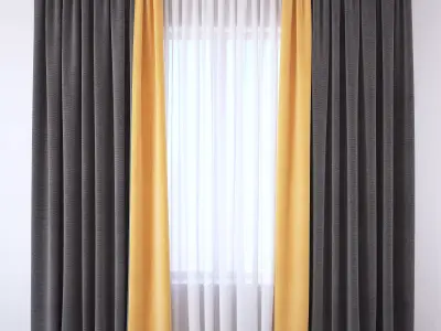 Set 106 Curtains 3D model