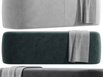 Ottoman Bench Stool By Vorsen 3D model