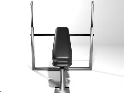 Exercise Machine Chest Bench 3D model