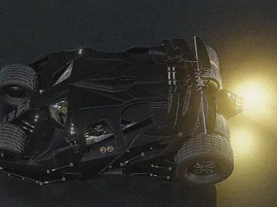 batmobile from batman knight rises 3D model