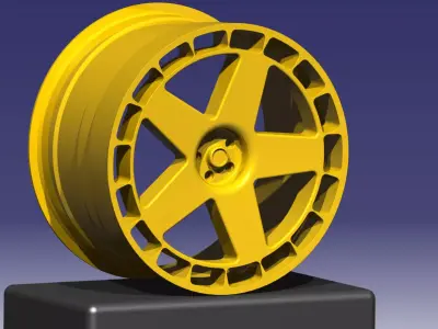 Fifteen52 Turbomac Rim V1 Low-poly 3D model