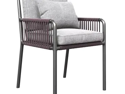 Armchair Cooper Pradex 3d model Low-poly 3D model