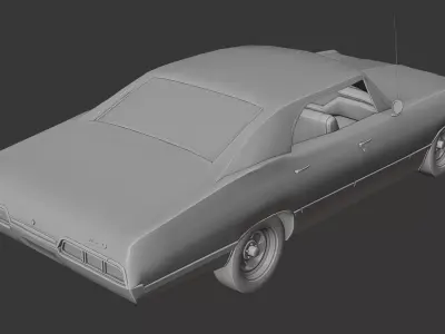 Chevrolet Impala 1967 3D print model