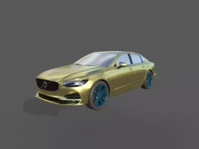 Car 3D Model With texture  Low-poly 3D model