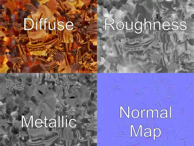 Ceremonial Mask Carved Texture model pack Low-poly 3D model