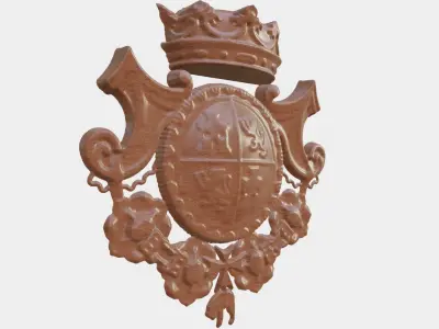 Wooden Clock Decor For Wood Carving 3D print model shop