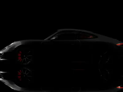 Porsche 911 exterior 3D model