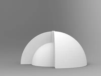 CONCRETE INCENSE BURNER 3D MODEL 3D print model