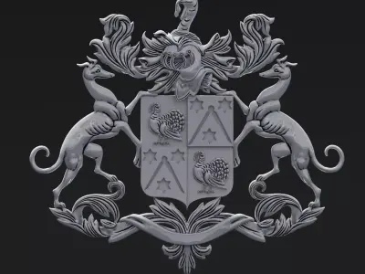 Coat of arms 3D print model