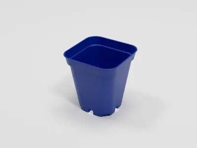 Flower pot model Low-poly 3D model