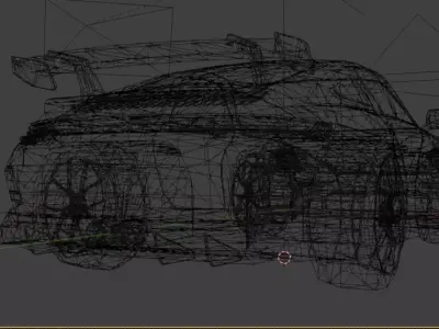 Porsche 911 3d Game-ready Model Low-poly 3D model