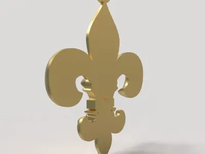  Lily Valois and the Bourbons           fleur de lys 3D print model