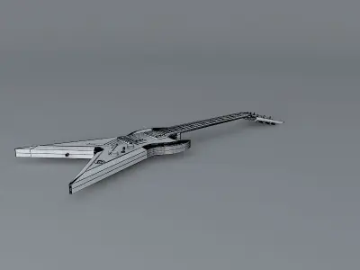 Dean Splittail model guitar Free 3D model