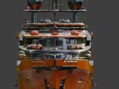 Halloween Edition Spooky Sport Yacht 3D Model 3D model