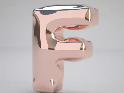 F Balloon Copper 3D model