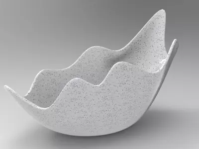 Crack Vase Low-poly 3D model