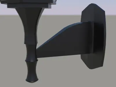 Lamp interior or exterior Low-poly 3D model