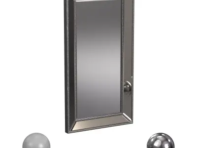 Head West Metro Beaded Wall Mirror 3D model