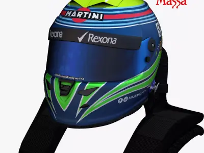 Massa helmet 2017 Low-poly 3D model