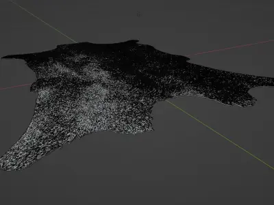 Springbok Hide Rug 3D model